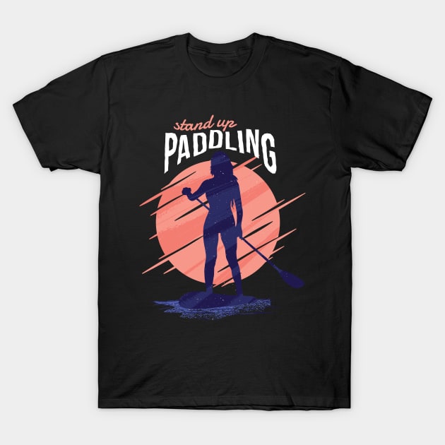 Stand Up Paddling Stand Up Paddling Gift T-Shirt by wbdesignz